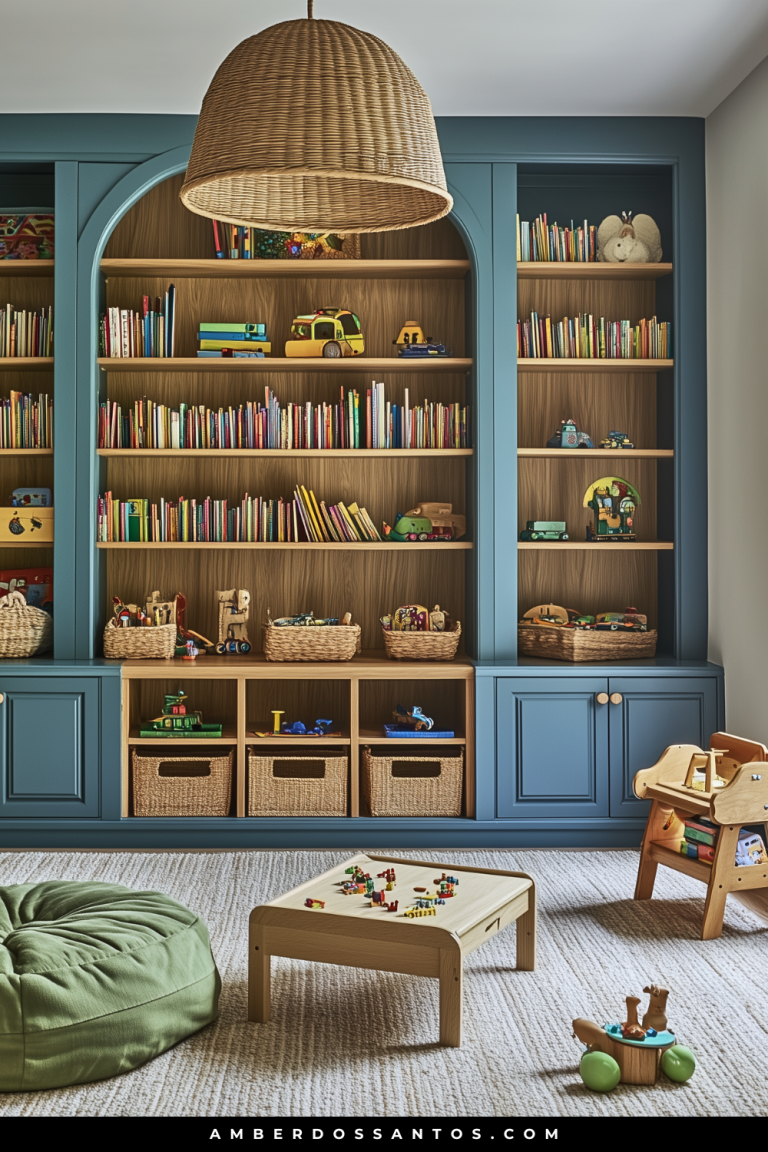 Montessori-Inspired Reading Forest Playroom