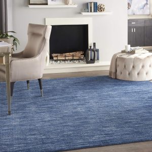 blue area rug
