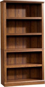 tall natural wood bookcase