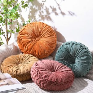 velvet floor pillows