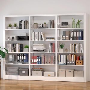 white bookshelf
