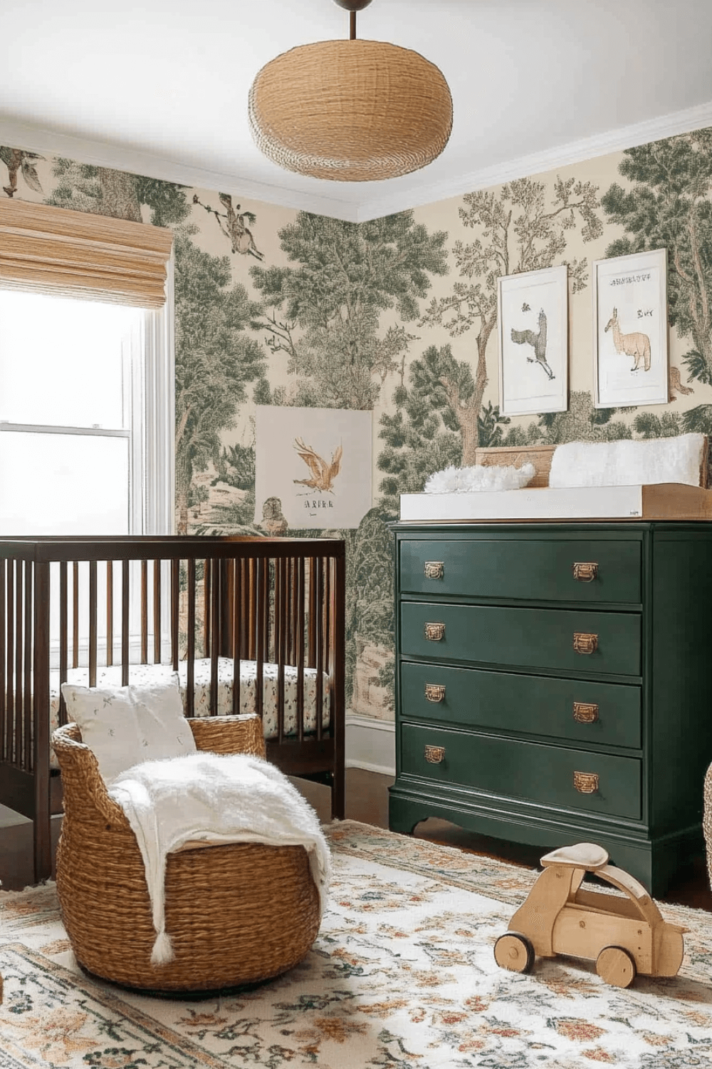 baby-boy-nursery-room-green-toile-traditional