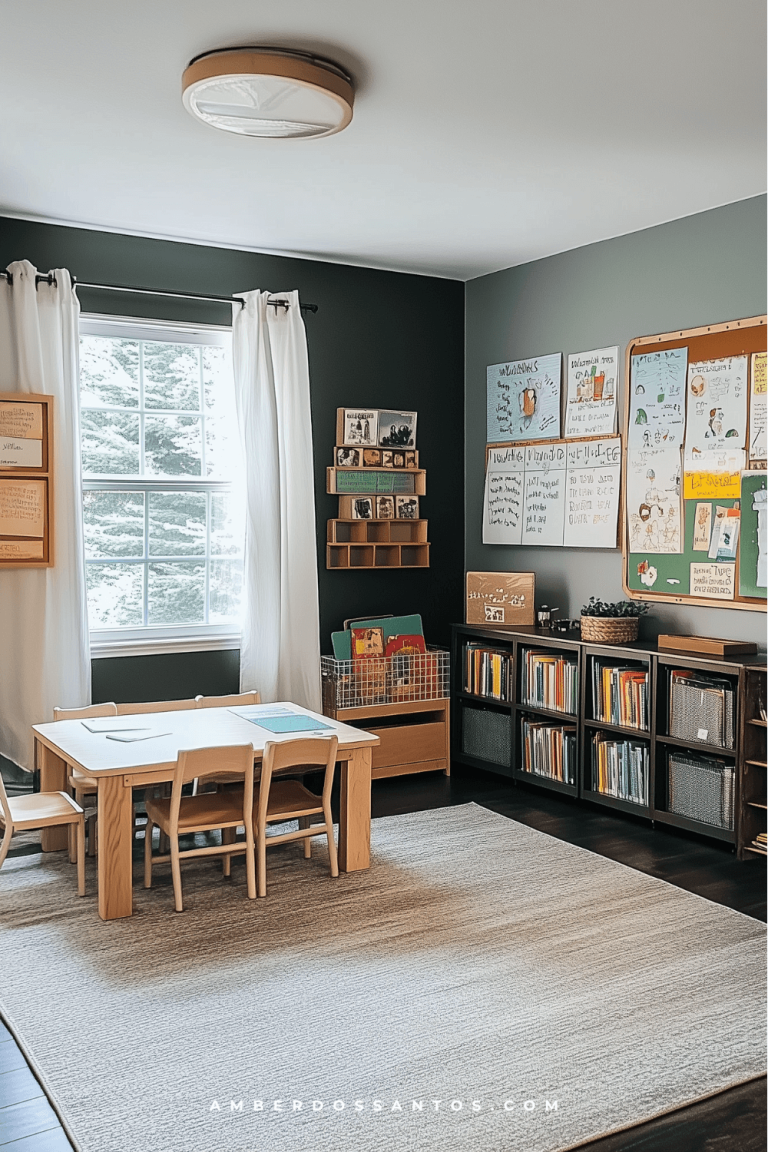 11-Minimalist-Homeschool-Room-Green-Study
